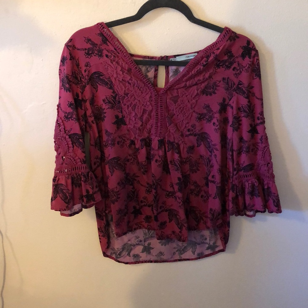 Lace detail shirt